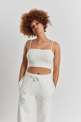 Canzo Moonlight White Bamboo Cami | Peachaus