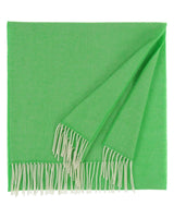 Green Wool Herringbone Scarf | FRAAS