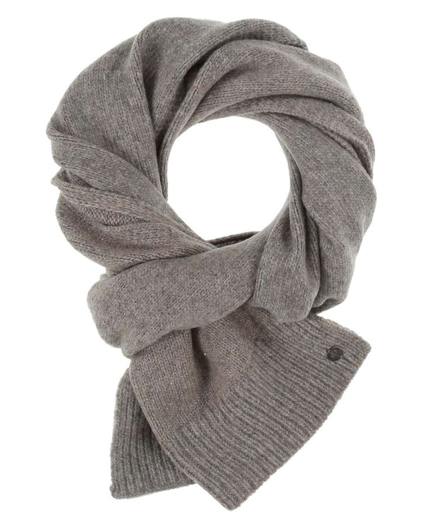 Knitted Grey Lurex Scarf | FRAAS