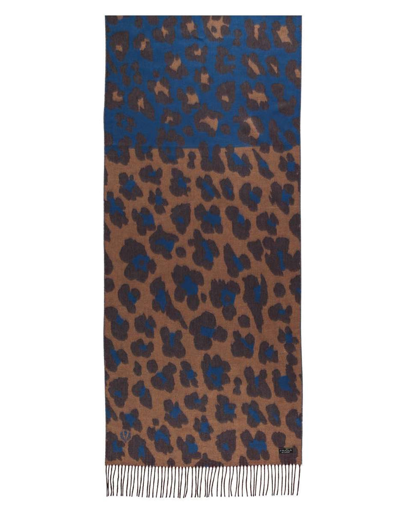 Two-Tone Leopard Scarf | FRAAS