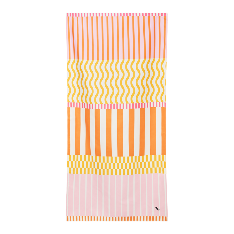 Lemonade Waves Large Quick Dry Towel | Dock & Bay