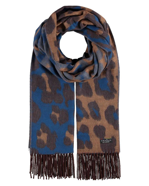Two-Tone Leopard Scarf | FRAAS