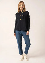 Meribel Navy Knit Jacket | Saint James