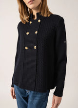 Meribel Navy Knit Jacket | Saint James