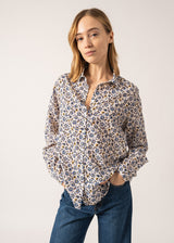 Ambre Floral Patterned Lurex Shirt | Saint James