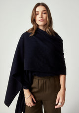 Kapua Cashmere Wrap in Navy | Untouched World