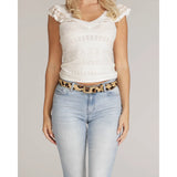 Ruth Leopard Leather Belt | Amsterdam Heritage