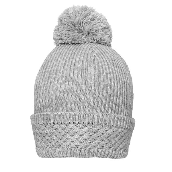 Metallic Yarn Knitted Bobble Hat | Dents