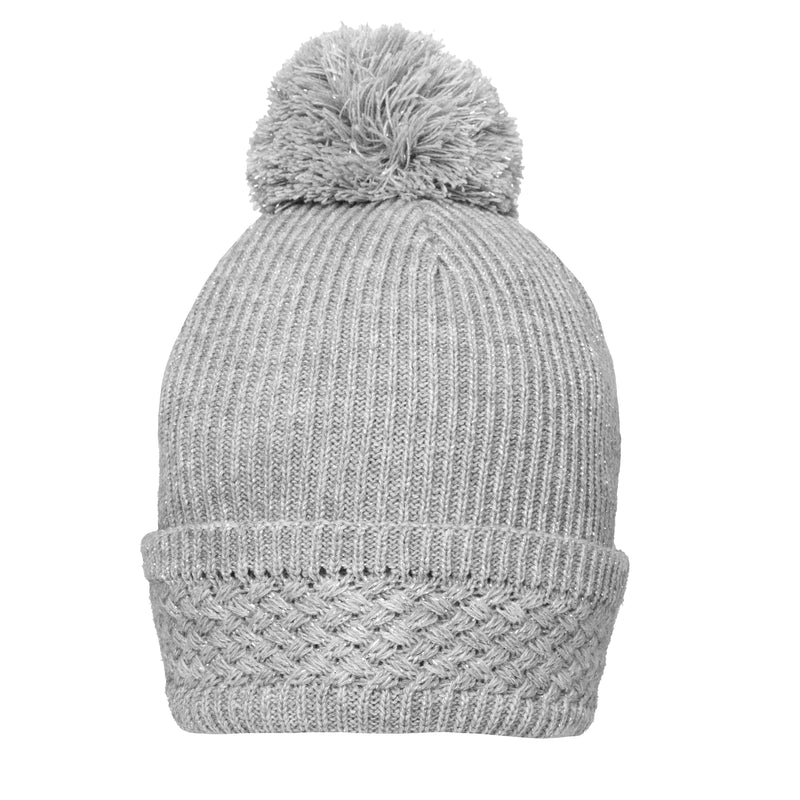 Metallic Yarn Knitted Bobble Hat | Dents