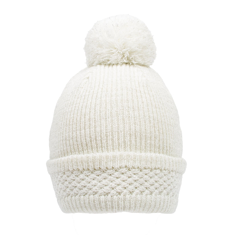 Metallic Yarn Knitted Bobble Hat | Dents