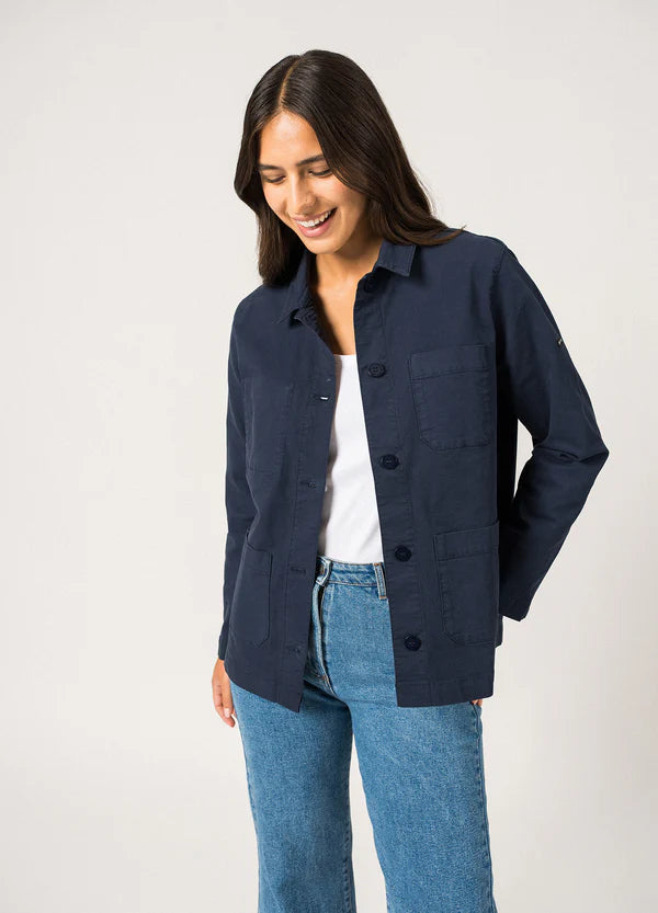 Alize Worker Jacket in Marine | Saint James