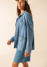 Alize Worker Jacket in Denim | Saint James