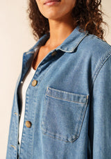Alize Worker Jacket in Denim | Saint James