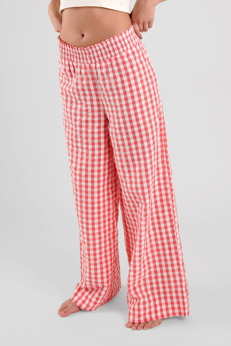 Robina Gingham Ethical-Cotton Pyjama Trousers | Peachaus