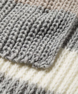 Jenna Chunky Striped Scarf | Brax at Sarah Thomson | Details up close of weave