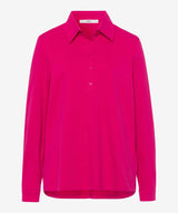 Cloe Long Sleeve Orchid Pink Polo Shirt | Brax at Sarah Thomson Melrose | Pack shot of front