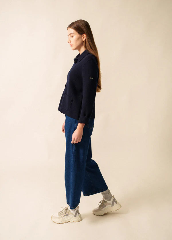 La Plagne Navy Wool Jacket | Saint James
