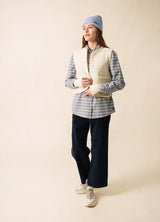 Jura Boiled Wool Winter White Waistcoat | Saint James