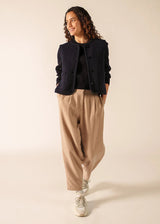 Jura Boiled Wool Navy Waistcoat | Saint James