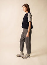 Jura Boiled Wool Navy Waistcoat | Saint James