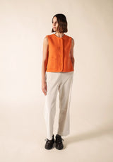 Jura Boiled Wool Waistcoat in Confit | Saint James
