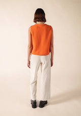 Jura Boiled Wool Waistcoat in Confit | Saint James