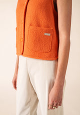 Jura Boiled Wool Waistcoat in Confit | Saint James