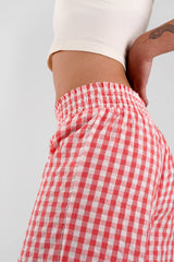 Robina Gingham Ethical-Cotton Pyjama Trousers | Peachaus