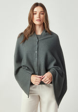 Kapua Cashmere Button Cape in Kamuka | Untouched World