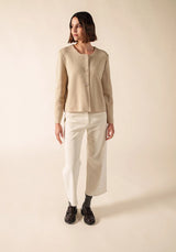 Montpellier Cardigan in Beige | Saint James