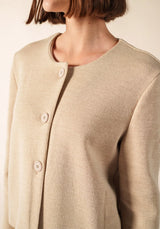 Montpellier Cardigan in Beige | Saint James