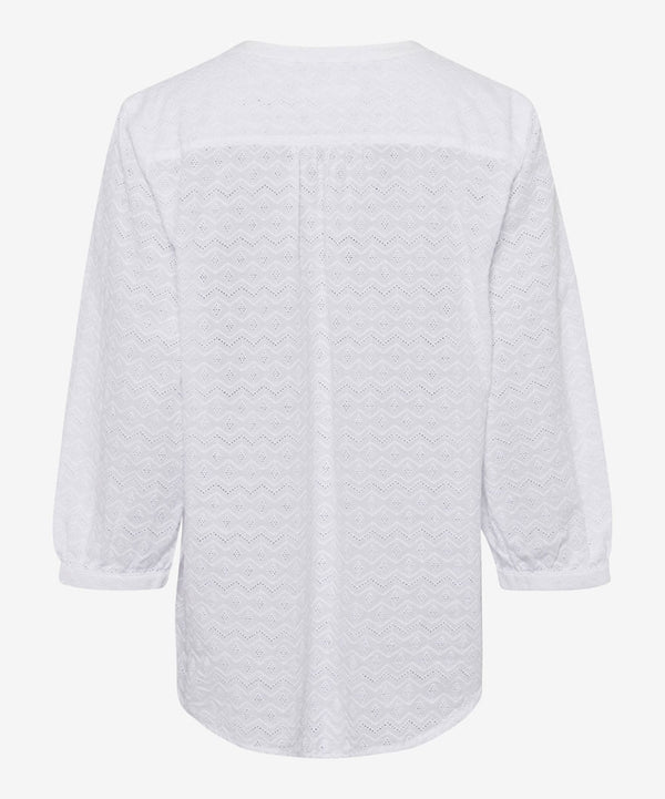 Velia White Cotton Shirt | Brax