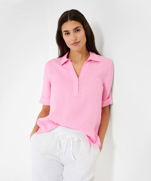 Vio Rose Short Sleeve Linen Shirt | Brax