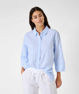 Vicki Blue and White Striped Linen Shirt | Brax