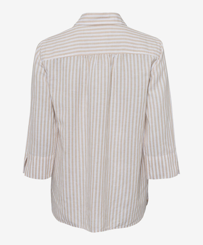 Vicki Sand Striped Linen Shirt | Brax