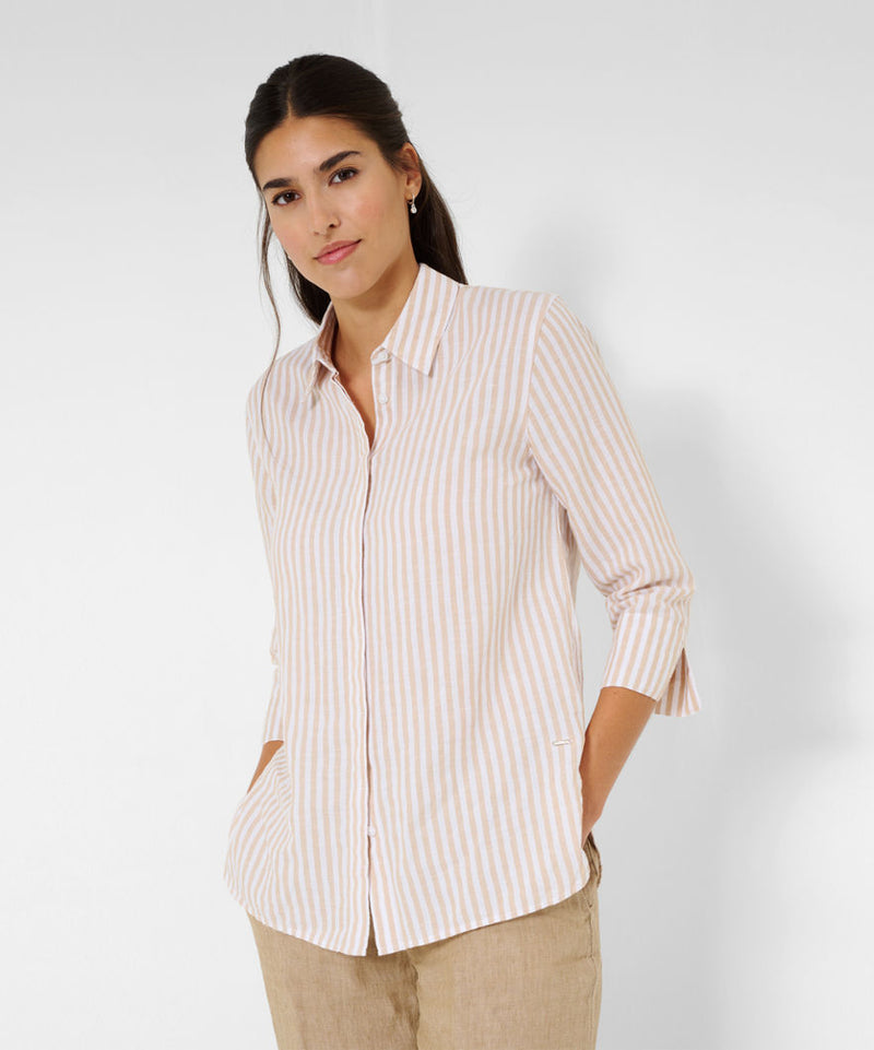 Vicki Sand Striped Linen Shirt | Brax