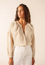 Charlotte Striped Linen Blouse | Saint James