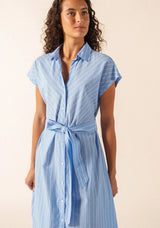 Maelys Blue Stripe Shirt Dress | Saint James