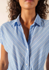 Maelys Blue Stripe Shirt Dress | Saint James