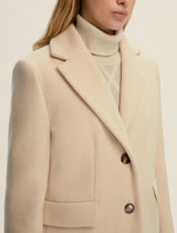 Bormio Wool White Coat | EMME