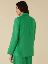 Legume Green Linen Blazer | EMME