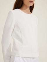 Vania Wool White Jacket | EMME