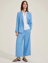 Orata Light Blue Linen Blazer | EMME