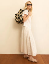 Ballo White Broderie Anglaise Skirt | EMME