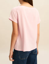 Cartone Pink Silk Blend Blouse | EMME
