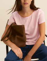 Cartone Pink Silk Blend Blouse | EMME