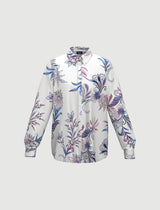 Foce Cream Macro Print Shirt | EMME