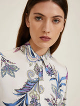 Foce Cream Macro Print Shirt | EMME