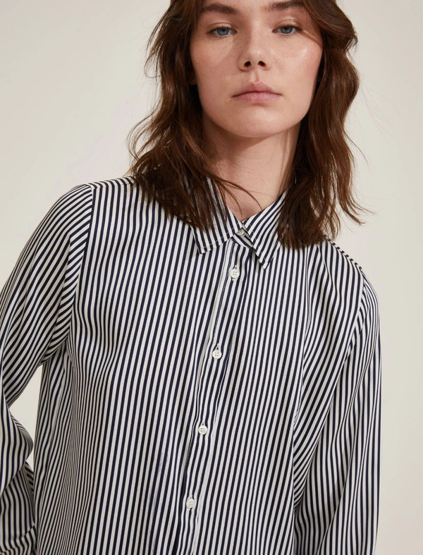 Foce Navy Stripe Shirt | EMME