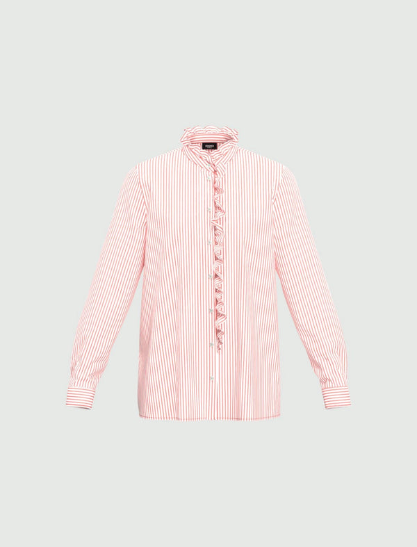 Andalo Coral Stripe Shirt | EMME